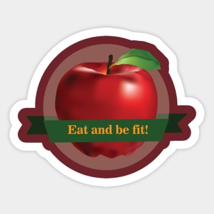 An apple Sticker